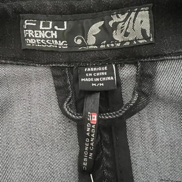 🖤FDJ French Dressing Denim Jacket - Unique Button Detail - Sz M - Picture 8 of 15